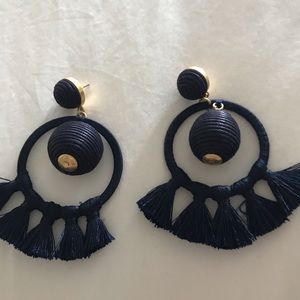Navy Dreamcatcher Earrings